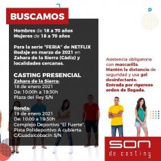 Los castings para seleccionar a 750 extras residentes en la zona se llevarán a cabo entre Ronda y Zahara de la Sierra. // Son de Casting