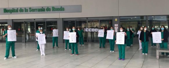 “Reivindicamos que toda la limpieza del SAS sea pública”, El personal de limpieza del Hospital Comarcal se concentra en solidaridad con el Hospital Militar de Sevilla, donde se estudia la externalización de este servicio, 26 Jan 2021 - 17:59