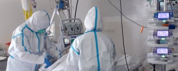 Profesionales de la Unidad de Cuidados Intensivos del Hospital Comarcal de la Serranía. // Área Sanitaria de la Serranía de Ronda