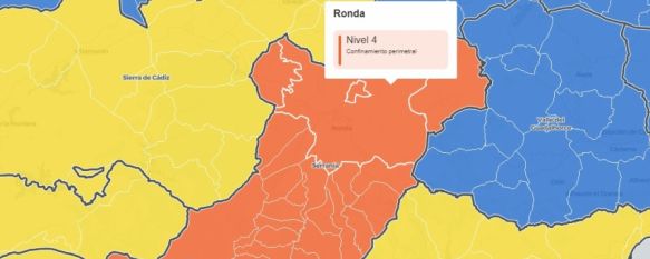 La Serranía, único distrito malagueño en Nivel de Alerta 4, y el tercero de Andalucía, Recordamos las implicaciones de este contexto para el desarrollo de actividades como la hostelería o el comercio, con límites de aforo y horarios, 04 Mar 2021 - 17:15