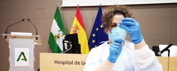 La vacuna de Astra Zeneca únicamente se administrará a pacientes de entre 65 y 60 años en la comunidad, tras la recomendación del Ministerio de Sanidad. // Junta de Andalucía