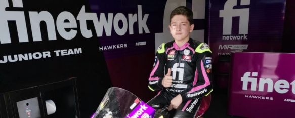 El rondeño dejó muy buenas sensaciones en su debut en la Hawkers European Talent Cup // CharryTV