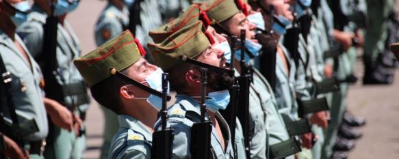 Imagen de un acto celebrado recientemente en el Patio de Armas del Cuartel de La Legión en Ronda // Manolo Guerrero 