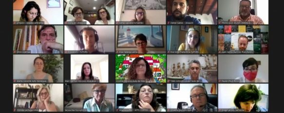 Alcaldes y representantes de asociaciones e institucionales han participado en esta primer encuentro virtual. // Diputación de Málaga