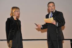 Piluca Baquero, directora del festival y Antonio María Marín Lara, ex alcalde de Ronda.  // Pipo Fernández