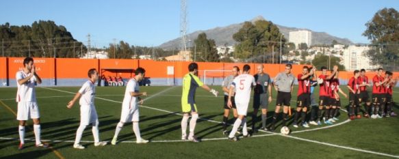 El encuentro se disputó en el campo anexo del Municipal de San Pedro de Alcántara. // CharryTV