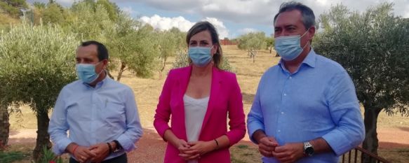 Espadas reprocha a la Junta de Andalucía su escaso apoyo a los municipios afectados por el incendio, El secretario general del PSOE andaluz ha visitado LA Organic junto a su homónimo en la provincia, José Luis Ruiz Espejo, y miembros del partido en Ronda, 17 Sep 2021 - 17:34