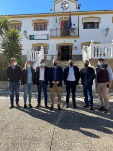 Salado durante su visita a la Estación de Cortes  // Diputación de Málaga 