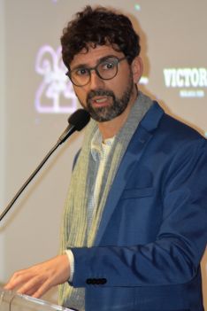 Luisito Rilke, en la presentación oficial del cartel en Málaga // Álvaro Vargas