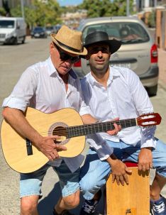 Nicolás y Rafael durante la pequeña 