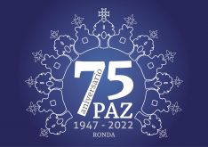 Raúl Orozco Ramos es autor del logo conmemorativo del 75 aniversario de la Coronación Canónica de la Virgen de la Paz. // Hermandad de la Paz Ronda