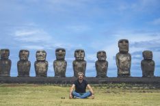 Muñoz llegó tras un largo viaje de cinco horas en avión hasta la famosa Isla de Pascua. // Jorge Muñoz Bonet