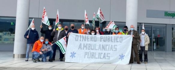 Nueva concentración en defensa del sector del transporte sanitario, Los técnicos de ambulancias exigirán este martes, junto al centro de salud Ronda Norte, mejoras laborales y salariales, 21 Feb 2022 - 12:03