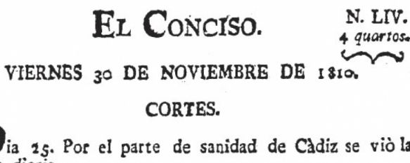 Publicación del 30 de noviembre de 1.810. // CharryTV Publicación del 30 de noviembre de 1.810. // CharryTV