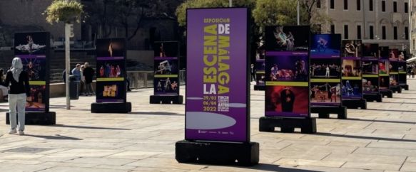 También se ha organizado una muestra con 87 fotografías de obras malagueñas que se encuentran expuestas en una de las calles más visitadas de la ciudad de Málaga // Teatro Cervantes 