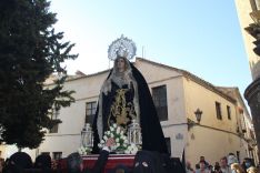 María Santísima de las Penas procesionó sin Santa Clara y San Francisco como acostumbraba. // María José García
