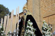 Tras cinco años, la Virgen de la Soledad pudo procesionar por las calles de Ronda. // María José García