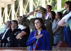 La ministra Robles ha presidido el acto celebrado en el Cuartel de La Legión en Ronda // Manolo Guerrero