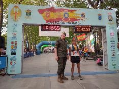 La doctora marbellí Ana Cerván logró su tercera vistoria consecutiva en marcha individual en los 101KM. // Paloma González