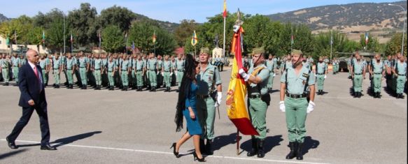 La última jura de bandera en el Cuartel de La Legión en Ronda se celebró en octubre de 2019 // Manolo Guerrero