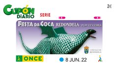 El sorteo de este miércoles estaba dedicado a la Fiesta da Coca de la localidad pontevedresa de Redondela. // ONCE