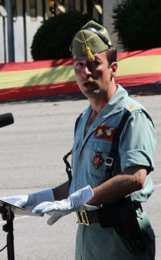 El actual jefe del GCLACLEG, el teniente coronel Luis Alfonso Rodríguez Santamaría // Manolo Guerrero