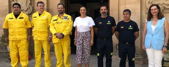 La alcaldesa y la delegada de Seguridad Ciudadana han recibido a representantes de ambos cuerpos en la Casa Consistorial // Ayuntamiento de Ronda