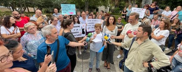 Isabel García, de Voz Animal, ha sido la encargada de trasladar la visión de las protectoras. // Manolo Guerrero