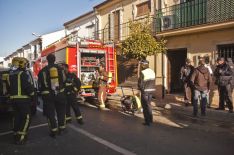 Los cuerpos de seguridad acordonaron la zona alrededor de las 10:30 horas.  // Pedro Chito