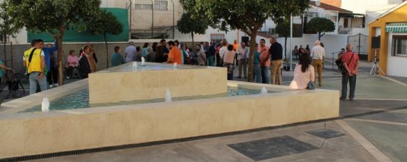 Uno de los elementos centrales de la nueva plaza es una fuente ornamental con iluminación incorporada. // Ayuntamiento de Ronda