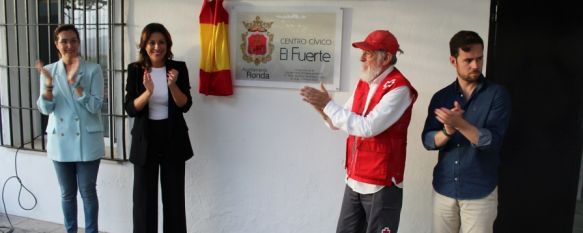 El acto de inauguración contó con la colaboración de Cruz Roja y la Fundación NAIM. // Ayuntamiento de Ronda