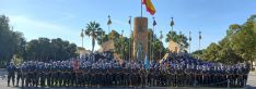 Foto de grupo de los legionarios de Ronda tras el acto celebrado este mediodía en Viator // CharryTV