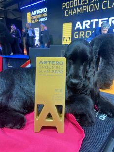 Alexandra y su perro han competido en la modalidad Spaniels & Setters Open Class // Alexandra Fris