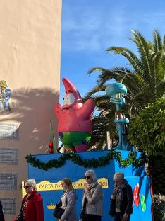 El buzón permanecerá en su lugar, aunque sin Bob Esponja por los daños que ha sufrido la imagen // Ayuntamiento de Ronda