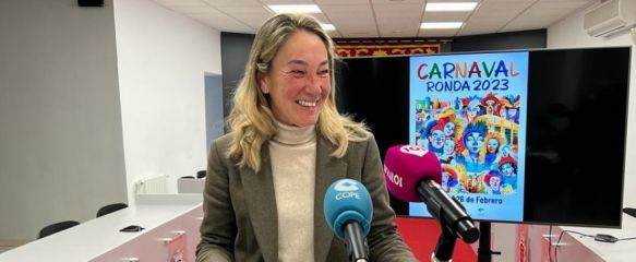 La delegada de Cultura, Alicia López, ha presentado la programación carnavalesca // Ayuntamiento de Ronda