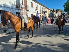 Los caballos y sus jinetes, también protagonistas de la Romería.  // CharryTV