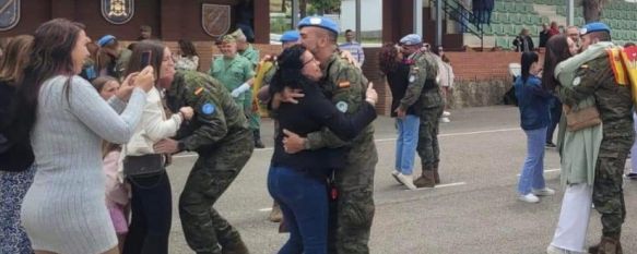 En el Cuartel se vivieron momentos muy emotivos al recibir a estos legionarios.  // CharryTV