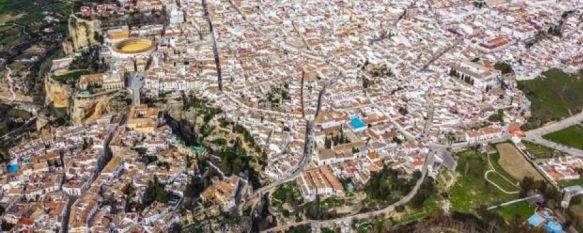 Vista aérea de parte de Ronda.  // Juan Velasco. 