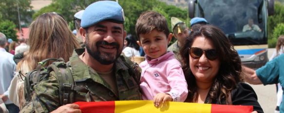 Los más de 300 legionarios de Ronda desplegados en Líbano ya se encuentran en casa, La tercera y última rotación aterrizó ayer a las 08.20 horas en el aeropuerto de Almería, donde fueron recibidos por el jefe de la División Castillejos, 28 May 2023 - 10:54