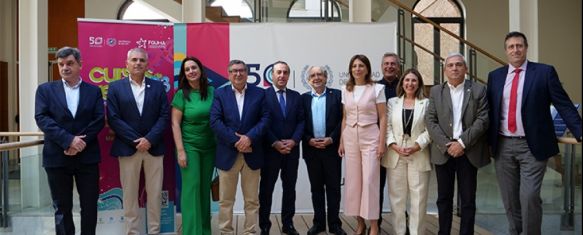 Los cursos se han presentado esta mañana en el rectorado de la Universidad de Málaga // FGUMA