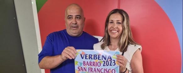 Miguel Ángel Domínguez y Virginia Fernández, de la Asociación de Vecinos del Barrio de San Francisco. // CharryTV