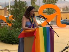 Cristina Durán, delegada de Igualdad, en la lectura del manifiesto // Ayuntamiento de Ronda
