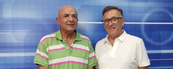 José Antonio Segura y Manuel Jiménez en su paso por los estudios de Charry TV // Laura Caballero
