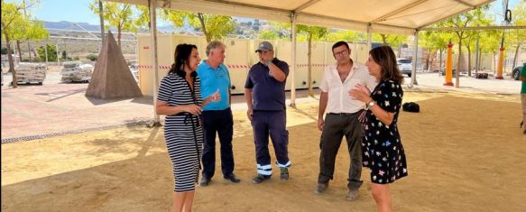 La alcaldesa de Ronda ha visitado los preparativos // Ayuntamiento de Ronda