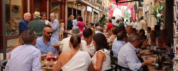 La calle La Bola, durante el mediodía del sábado de Goyesca.  // CharryTV