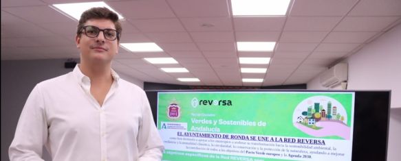 El delegado de Medio Ambiente, Jorge Fernández, en rueda de prensa // Ayuntamiento de Ronda