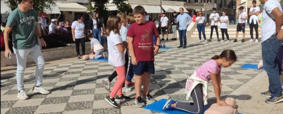 Se ha desarrollado en la Plaza del Socorro con la participación de varios colegios de la ciudad // Laura Caballero