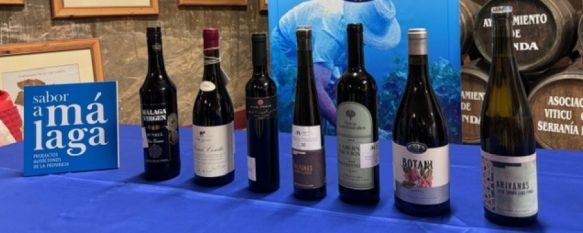 Los vinos que han sido premiados en este 2023 por parte de Sabor a Málaga, de la Diputación. // CharryTV