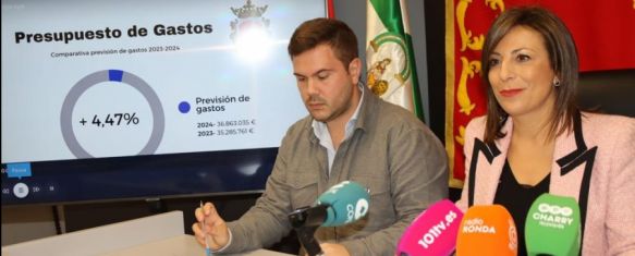 El Ayuntamiento de Ronda contará con un presupuesto de casi 37 millones de euros en 2024, La cantidad es un 4,47% mayor a la establecida para el año en curso, 20 Dec 2023 - 17:29