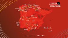 Mapa oficial de la ronda española para 2024.  // CharryTV